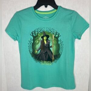 Universal’s Wicked Elphaba Kids T Shirt, Green. Sz 10-12. NEW